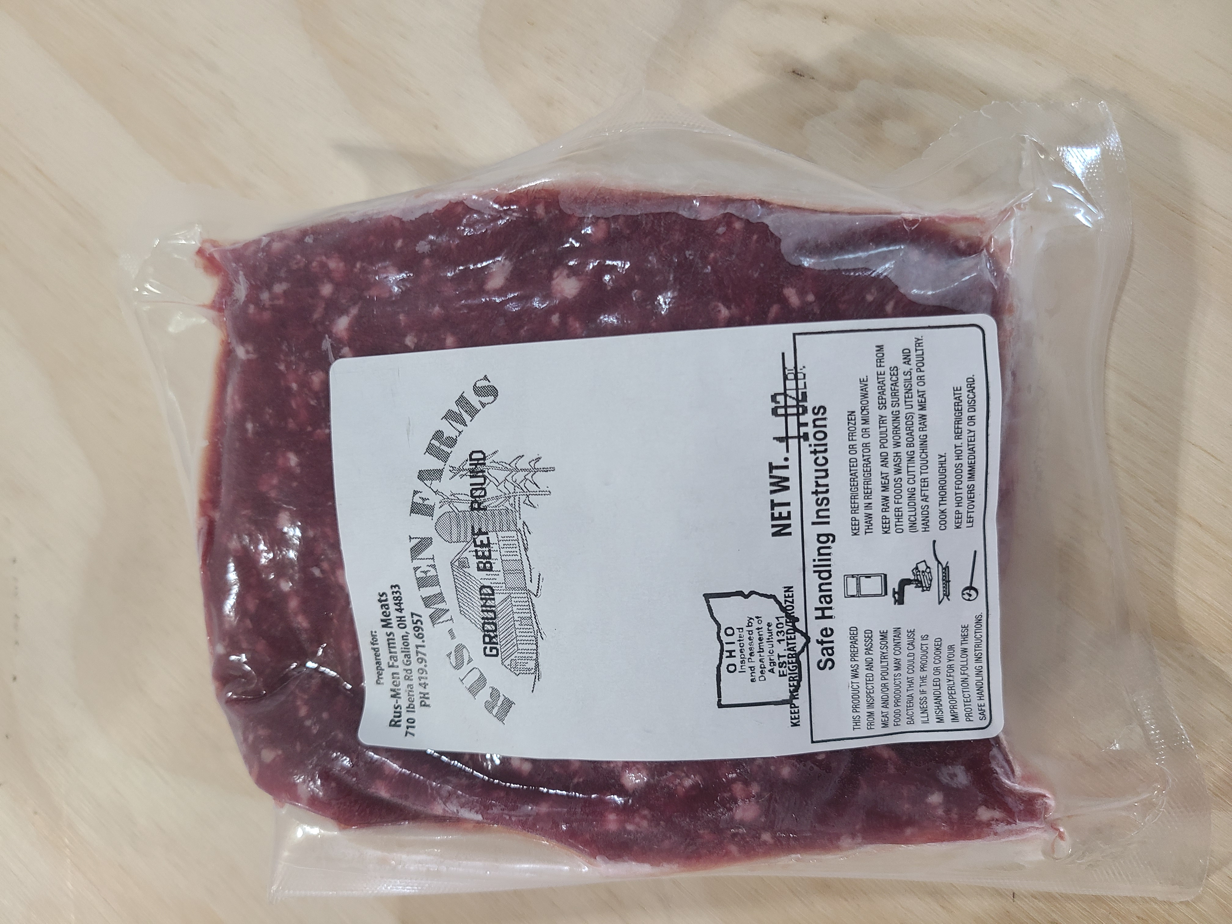 Beef Ground Round, Bulk