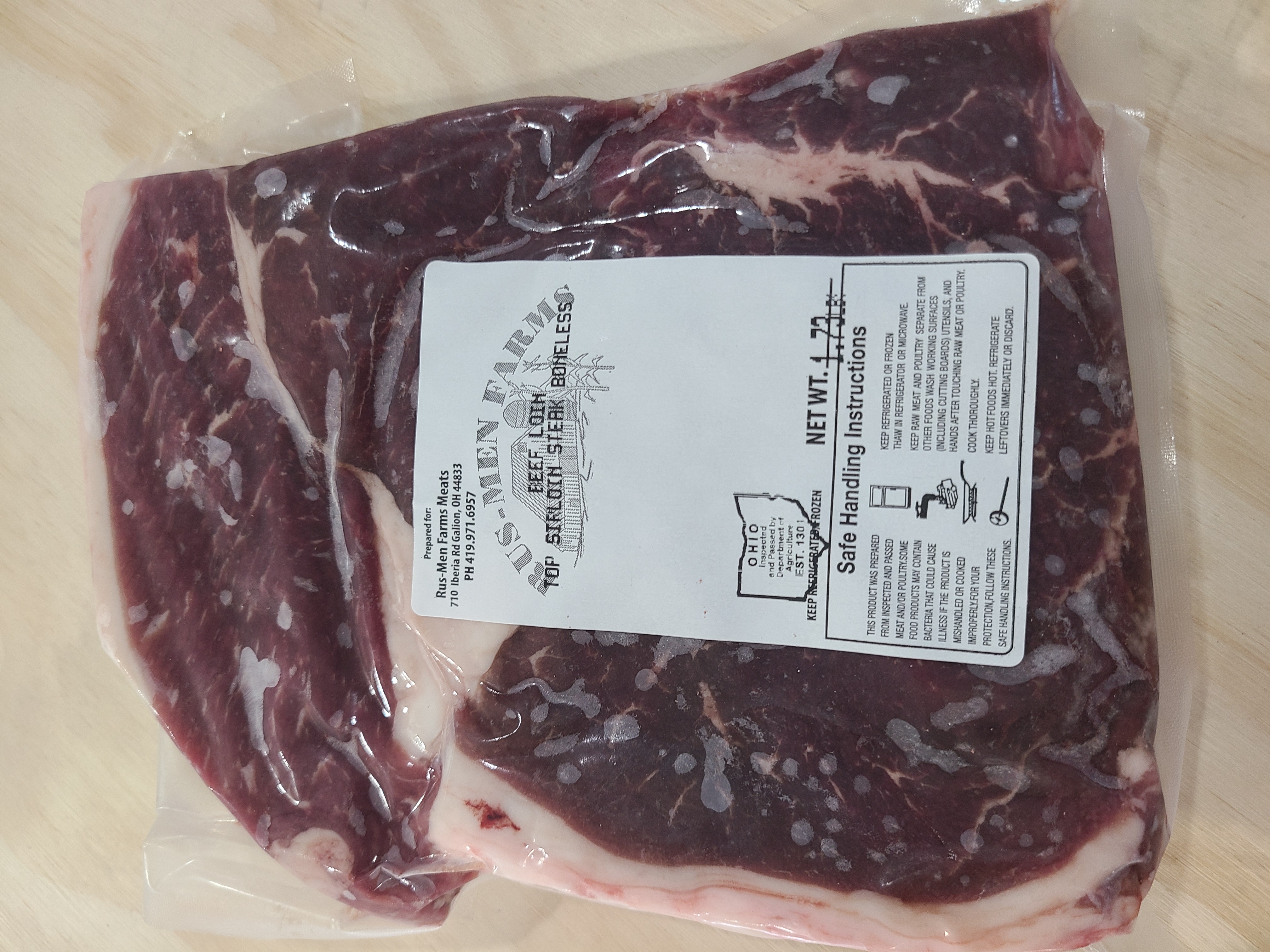 Beef Sirloin (2/pk)