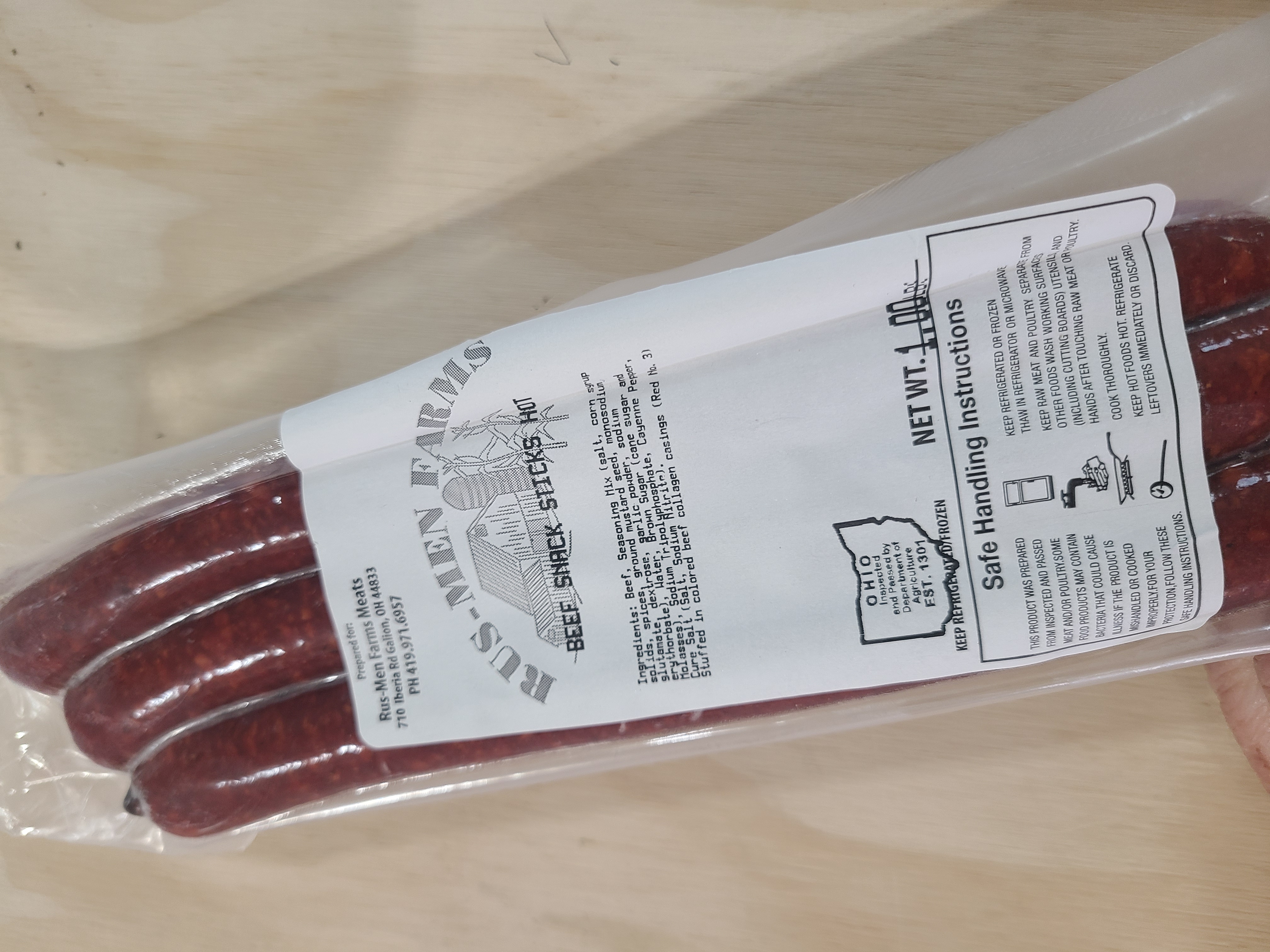 Beef Beef Stix Hot