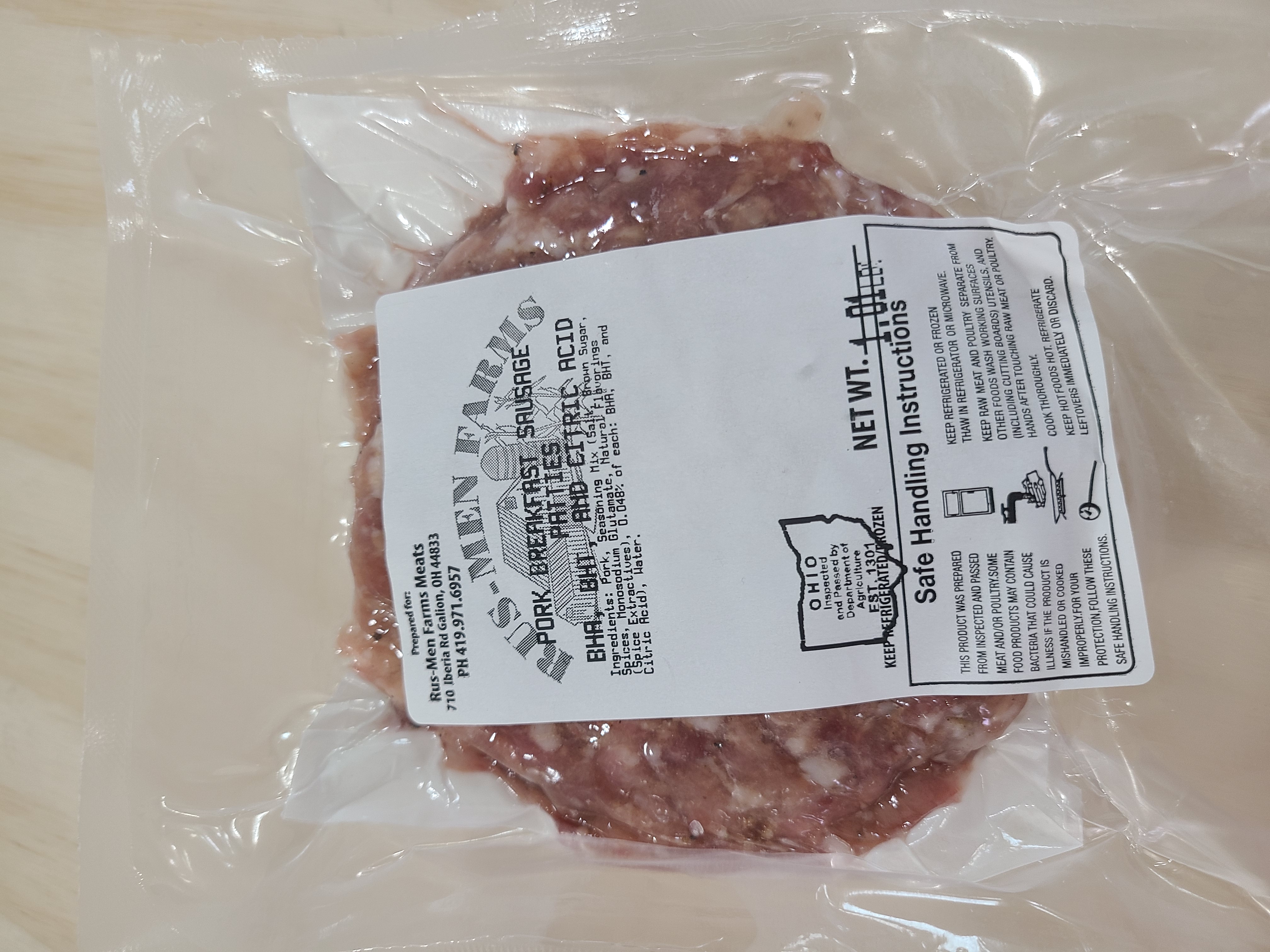 Breakfast Sausage Patties