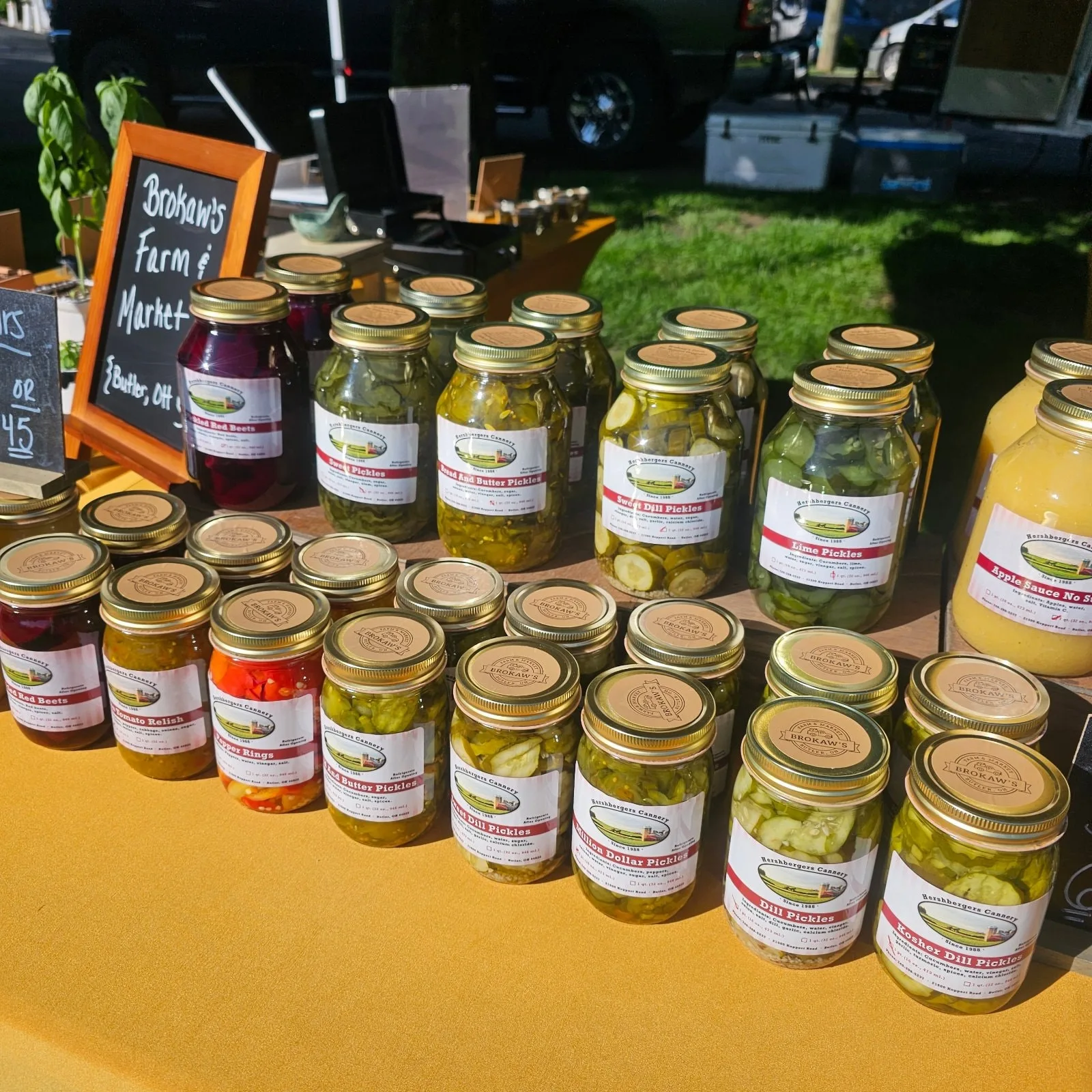 Pickles, Applesauce, & Relish
