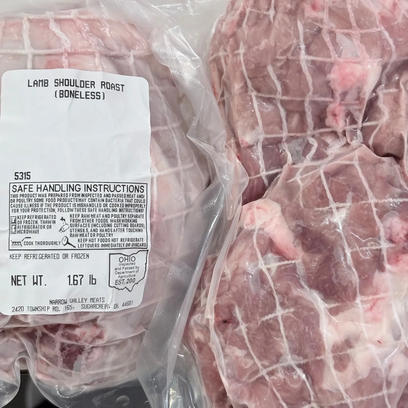 Lamb Shoulder Roast (Boneless)