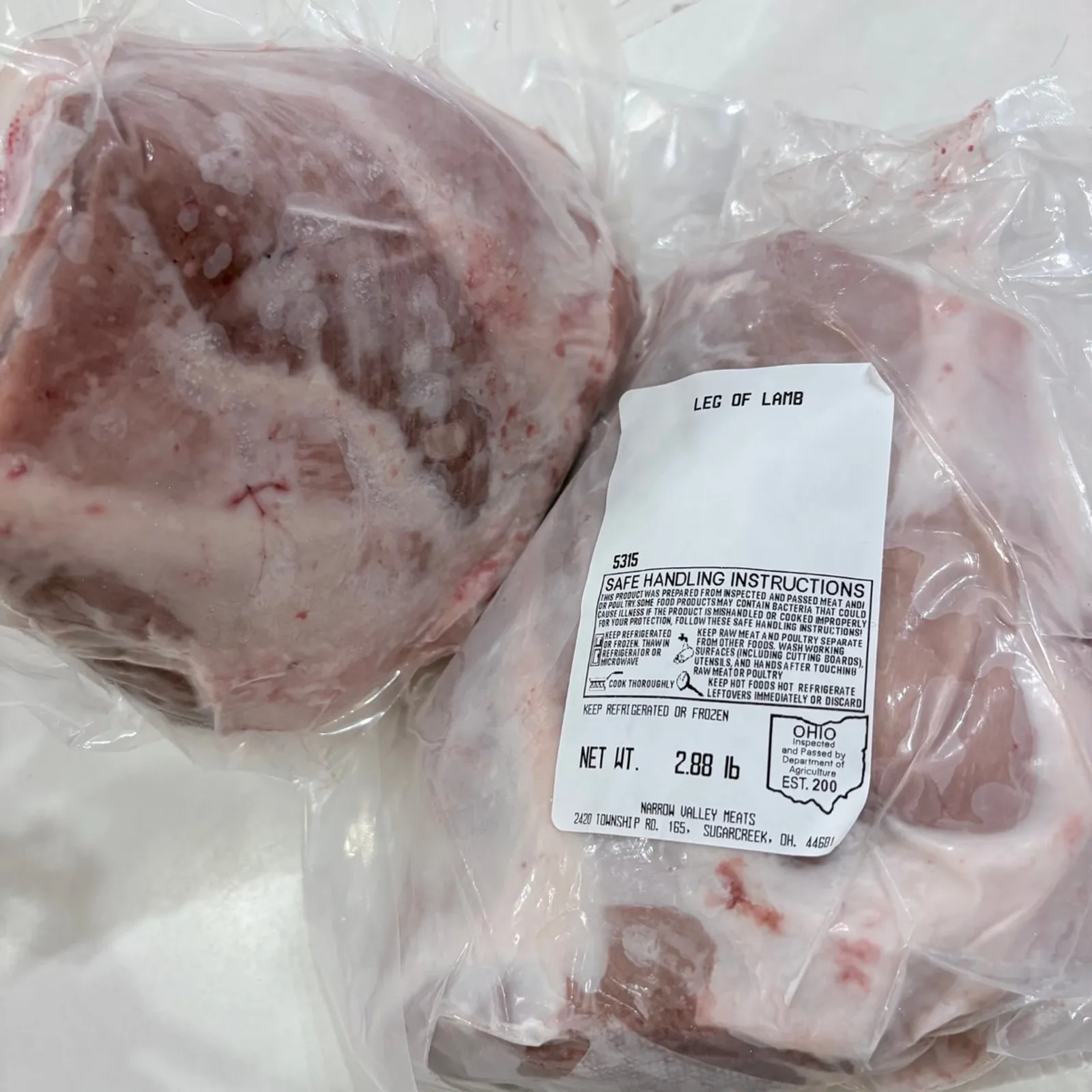 Bone In Leg of Lamb