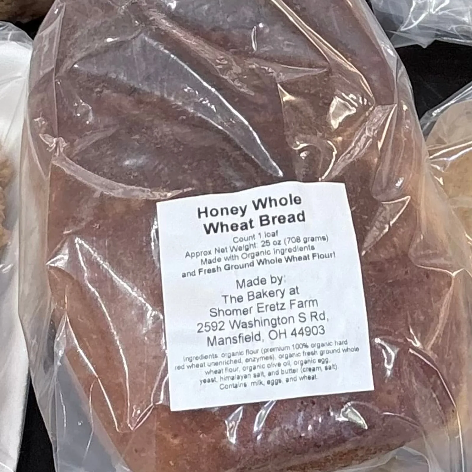 Honey Wheat Bread, Organic