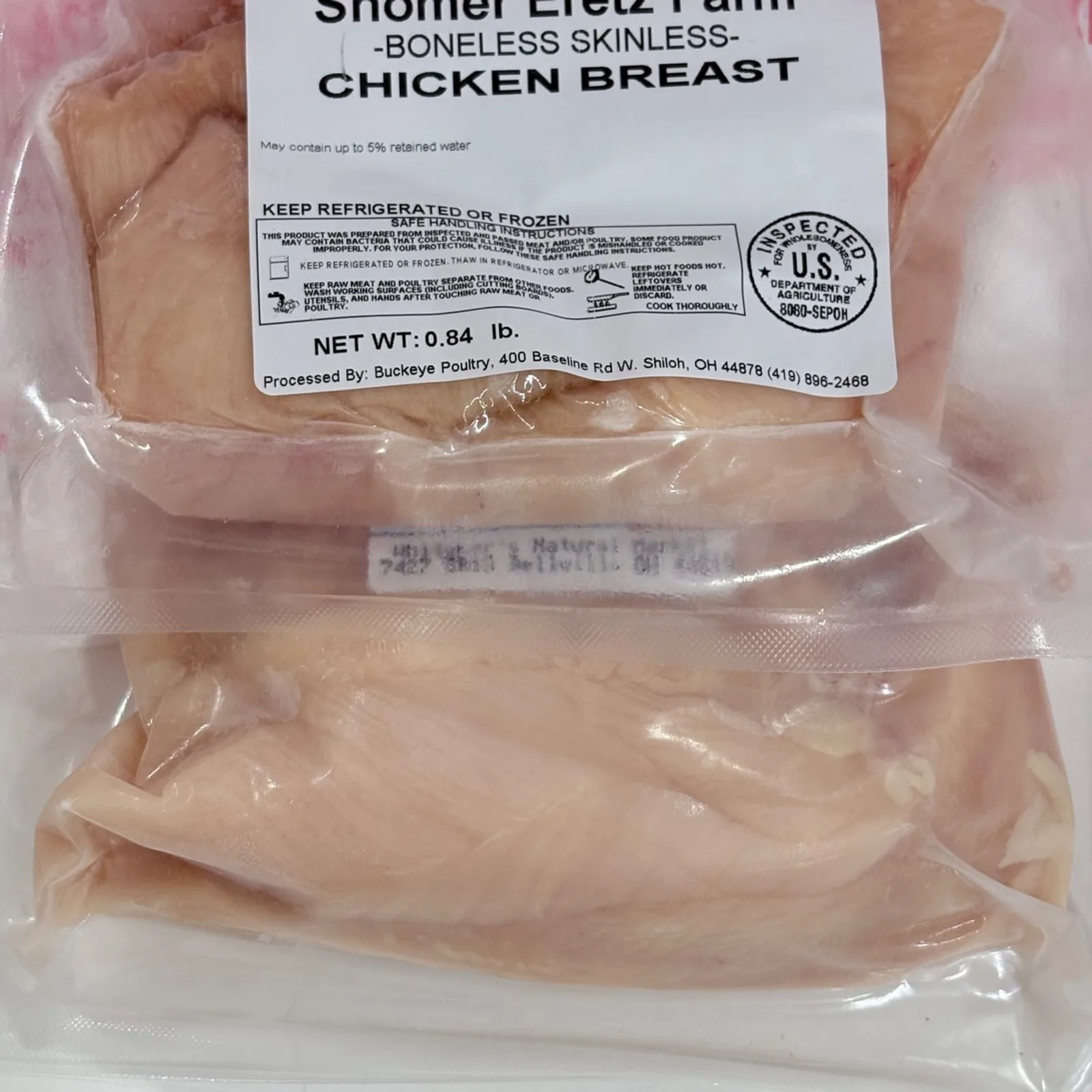 Boneless Skinless Chicken Breast, Organically Raised & Soy Free